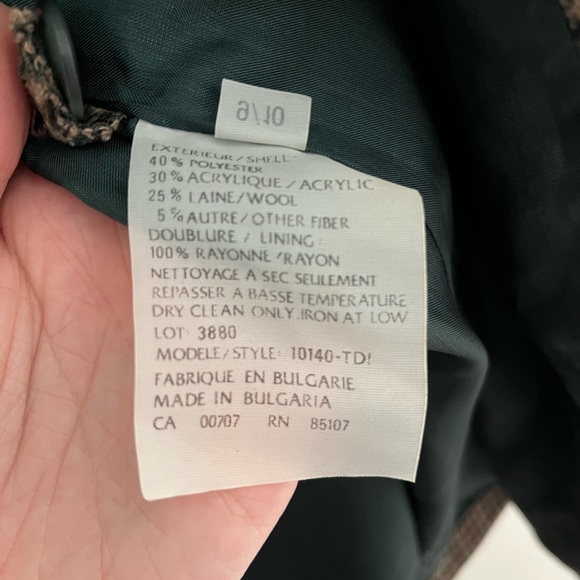 Vintage Wool Blend Blazer - Picture 7 of 10